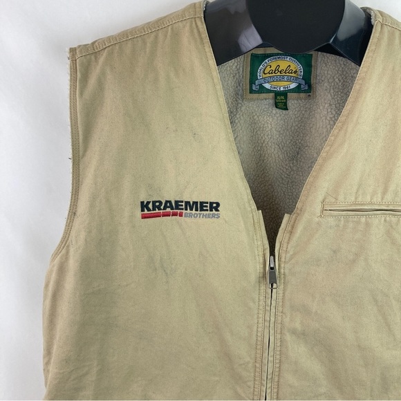 CABELA’S Lined Canvas Vest - Picture 3 of 5